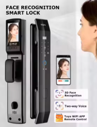 Smart Door Lock 3d Face Recognition Automatic Smart Locks With Camera Smart Biometric Security Door Lock