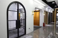 Arched Steel Frame Glass French Door System