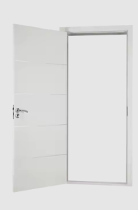 White Modern Grooved Interior Wood Door