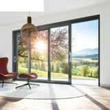 Exterior Aluminum Security Sliding Door with Glass