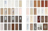 Interior Customizable Door Components and Hardware Options