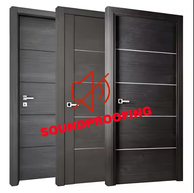 Modern Design Interior Plastic Composite Wooden Slab Doors